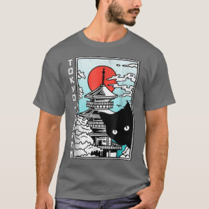Camiseta Tóquio Japão Fofo Kawaii Japonês Negrito C