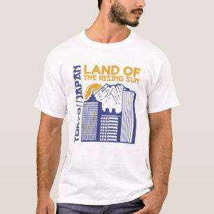 Camiseta Tóquio Japão Terra do Sol Nascente Design de Paisa