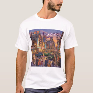 Camiseta Tóquio Japão Viagem Arte Vintage