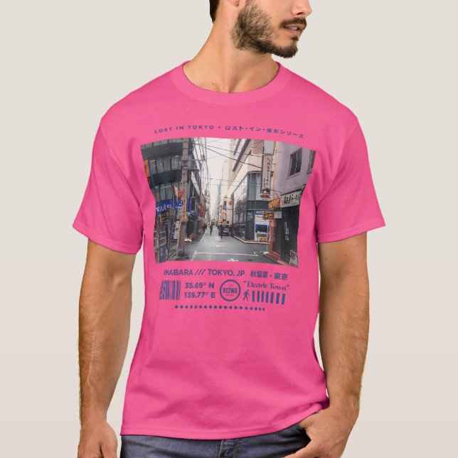 Camiseta Tóquio Japonês Cyberpunk Art Streetwear Retro Grap (Frente)
