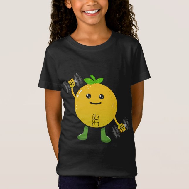 Camiseta Toranjas, Fruta, Fato De Figuras, Lif (Frente)