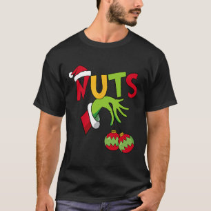 Camiseta Tórax de Natal Castanhas Castanhas Natal Casal Cor