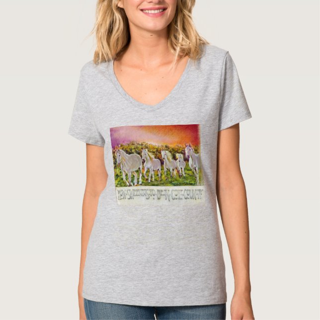 Camiseta Torção-V feminina (Frente)