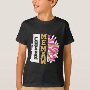 Camiseta Torcendo Memaw De Uma Chefe De Torcida Memaw Vovó