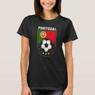 Camiseta Torcendor de Futebol da Bandeira de Portugal