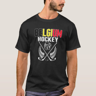 Camiseta Torcida Belga de Hóquei no Gelo Orgulhosa Equipe B