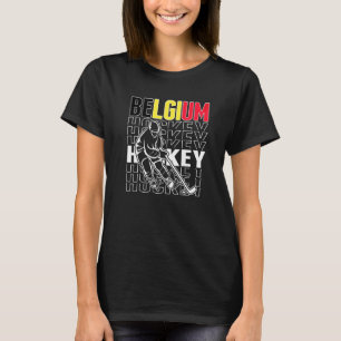 Camiseta Torcida Belga de Hóquei no Gelo Orgulhosa Equipe B