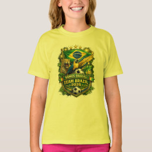 Camiseta Torcida Brasil 2026 Fã de Futebol Jaguar & Arara