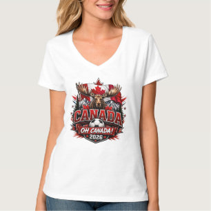 Camiseta Torcida de Futebol Canadá Oh Canadá 2026
