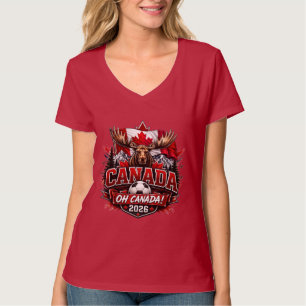 Camiseta Torcida de Futebol Canadá Oh Canadá 2026