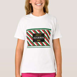 Camiseta Torcida de Futebol da Argélia 2026 com Padrões Inc