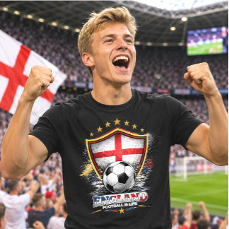 Camiseta Torcida de Futebol da Inglaterra St George Copa do