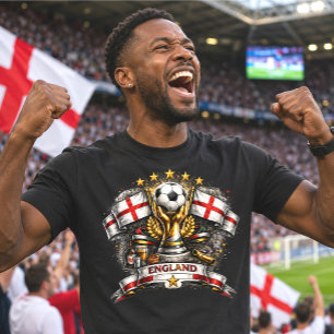 Camiseta Torcida de Futebol da Inglaterra St George Copa do