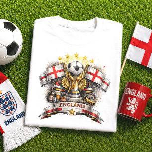 Camiseta Torcida de Futebol da Inglaterra St George Copa do