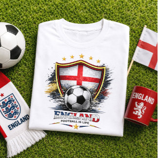 Camiseta Torcida de Futebol da Inglaterra St George Copa do