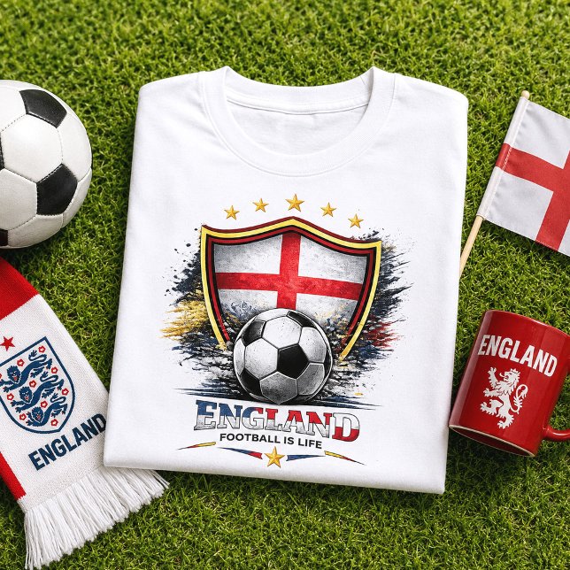 Camiseta Torcida de Futebol da Inglaterra St George Copa do (Criador carregado)