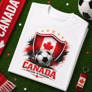 Camiseta Torcida de Futebol do Canadá Copa do Mundo de Fute