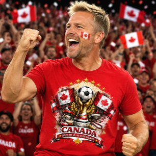 Camiseta Torcida de Futebol do Canadá Copa do Mundo de Fute