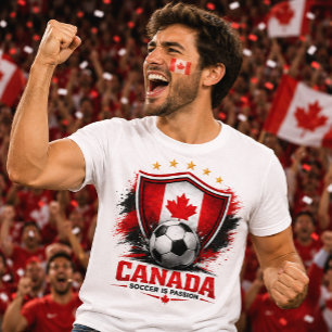 Camiseta Torcida de Futebol do Canadá Copa do Mundo de Fute