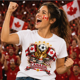 Camiseta Torcida de Futebol do Canadá Copa do Mundo de Fute