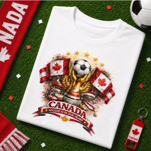 Camiseta Torcida de Futebol do Canadá Copa do Mundo de Fute