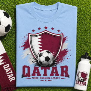 Camiseta Torcida de Futebol do Catar Fã de Futebol Copa do 