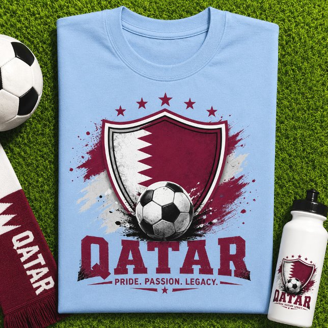 Camiseta Torcida de Futebol do Catar Fã de Futebol Copa do  (Criador carregado)