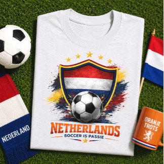 Camiseta Torcida de Futebol dos Países Baixos Copa do Mundo