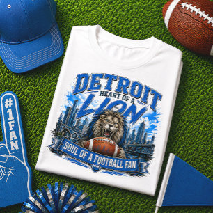 Camiseta Torcida do Detroit Heart of a Lion