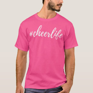Camiseta Torcida Engraçada de Cheerleading Vida de Animação