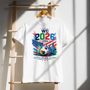Camiseta Torcida EUA 2026 Futebol Uma Nação Um Jogo Um Sonh