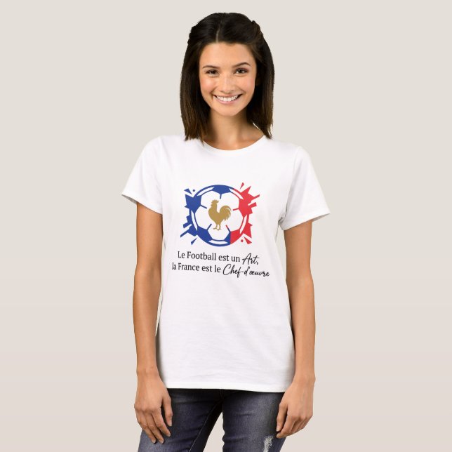 Camiseta Torcida Francesa - Presentes e Roupas para Amantes (Frente Completa)