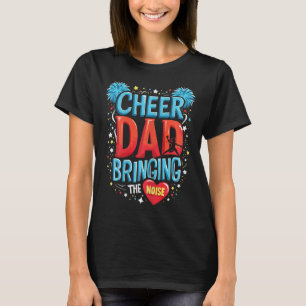 Camiseta Torcida Pai Cheerleader Esquadrão de Torcida Lider