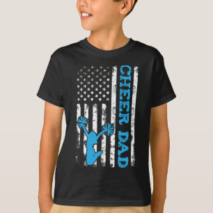 Camiseta Torcida Pai EUA Bandeira Americana Cheerleader Pai