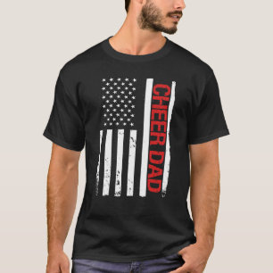 Camiseta Torcida Pai EUA Bandeira Americana Cheerleading