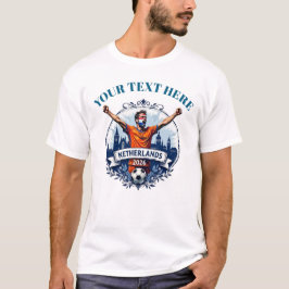 Camiseta Torcida personalizada da seleção de futebol da Hol