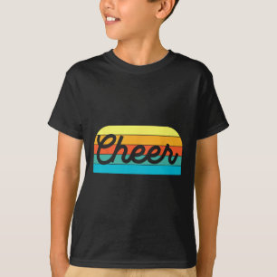 Camiseta Torcida Retro Torcida Para Cheerleader Jovem Amiga