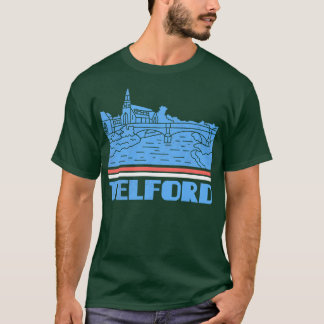 Camiseta Tord City Gift Inglaterra City Silhouette Skyline
