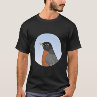 Camiseta Tordo Americano Pombo de Jardim Pássaro Biólogo de