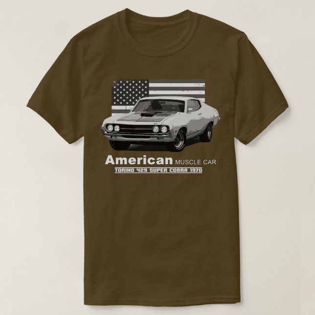 Camiseta Torino 429 Super Cobra American Muscle 60s 70s Ol (Frente do Design)
