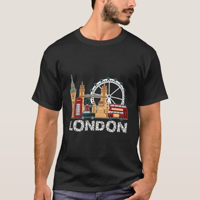 Camiseta Torista de Viagem para Inglaterra (Frente)