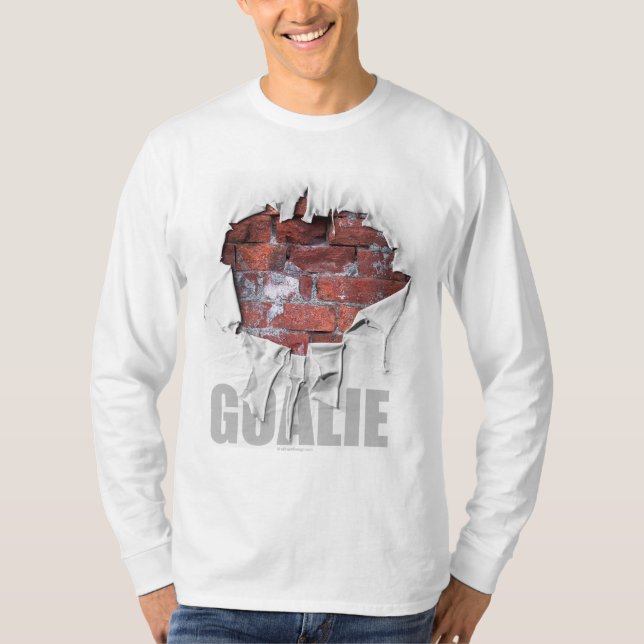 Camiseta Torn Brick Wall Goalie (Futebol) (Frente)
