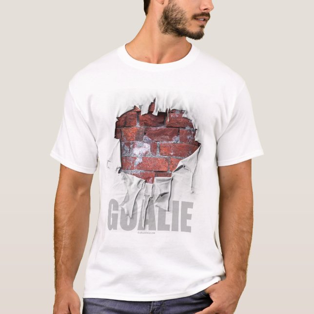 Camiseta Torn Brick Wall Goalie (Futebol) (Frente)