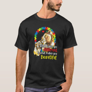 Camiseta Torna Você Diferente Leoa Mãe Conscientização da C
