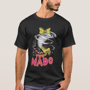 Camiseta Tornado de Patinação Com Arte de Laço Grande