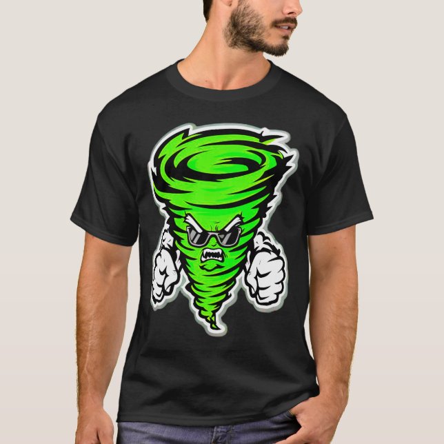 Camiseta Tornado Gótico - Sou o Olho da Tempestade (Frente)