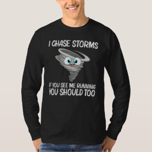 Camiseta Tornado Para Homens Mulheres Tempestade Meteorolog