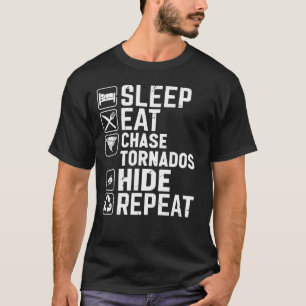 Camiseta Tornado perseguindo furacão Weatherman caçando Out