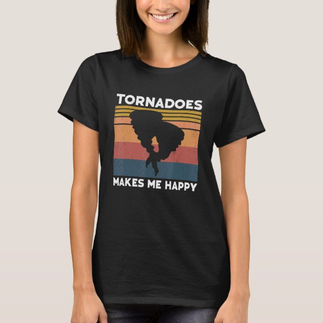 Camiseta Tornado Storm Hurricane Weather Meteorologist Torn (Frente)