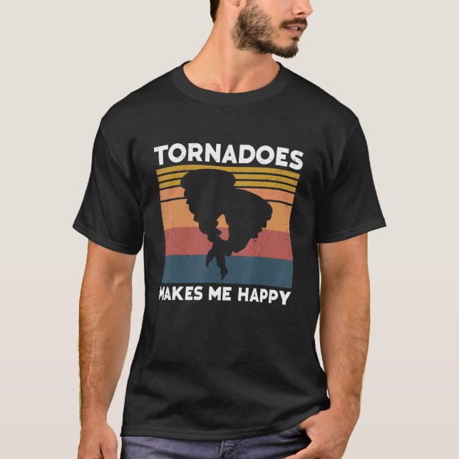 Camiseta Tornado Storm Hurricane Weather Meteorologist Torn (Frente)